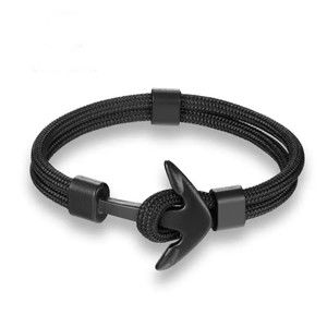 Survival Rope Bracelet Chain Multilayer Anchor Bracelets for Men Gift